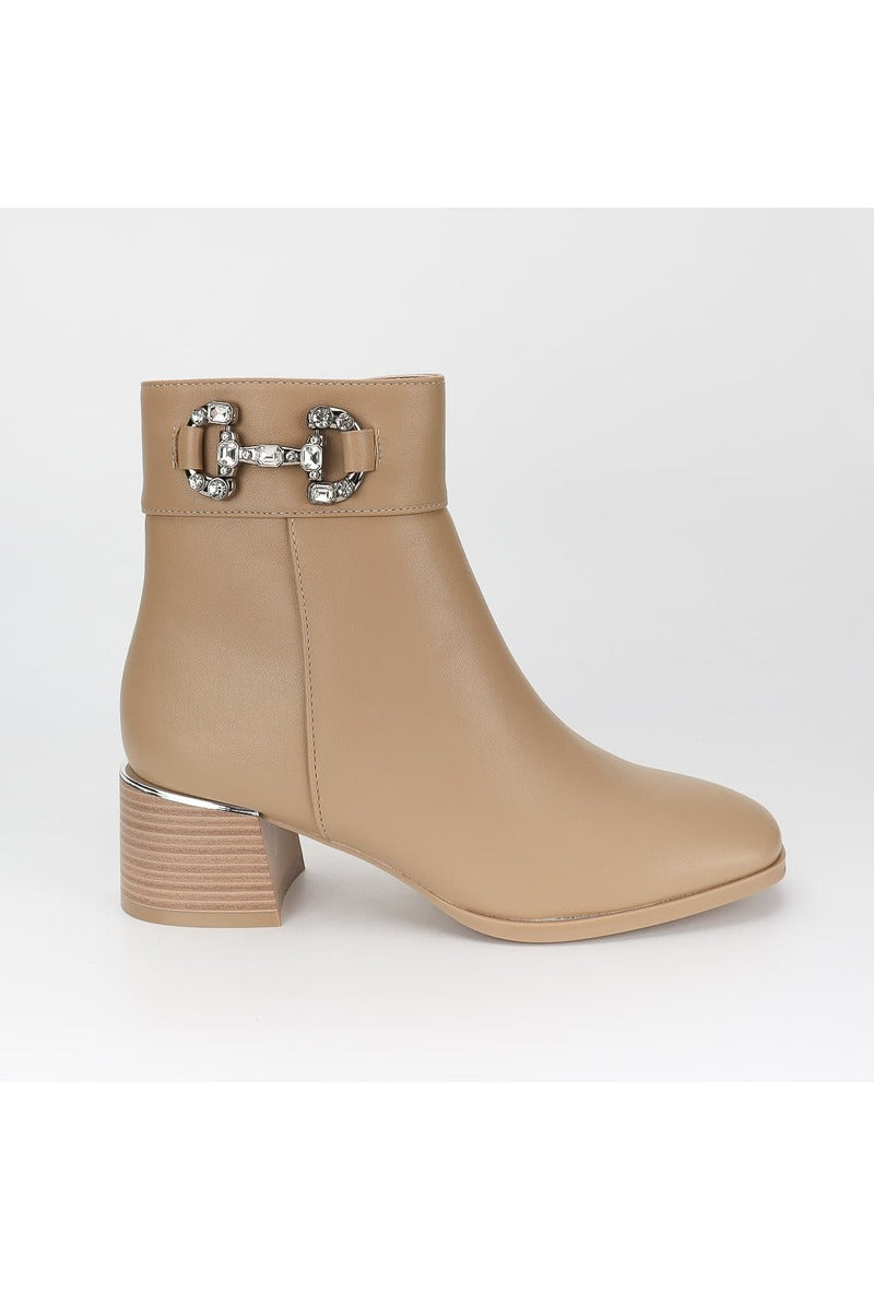 Bottines Beige